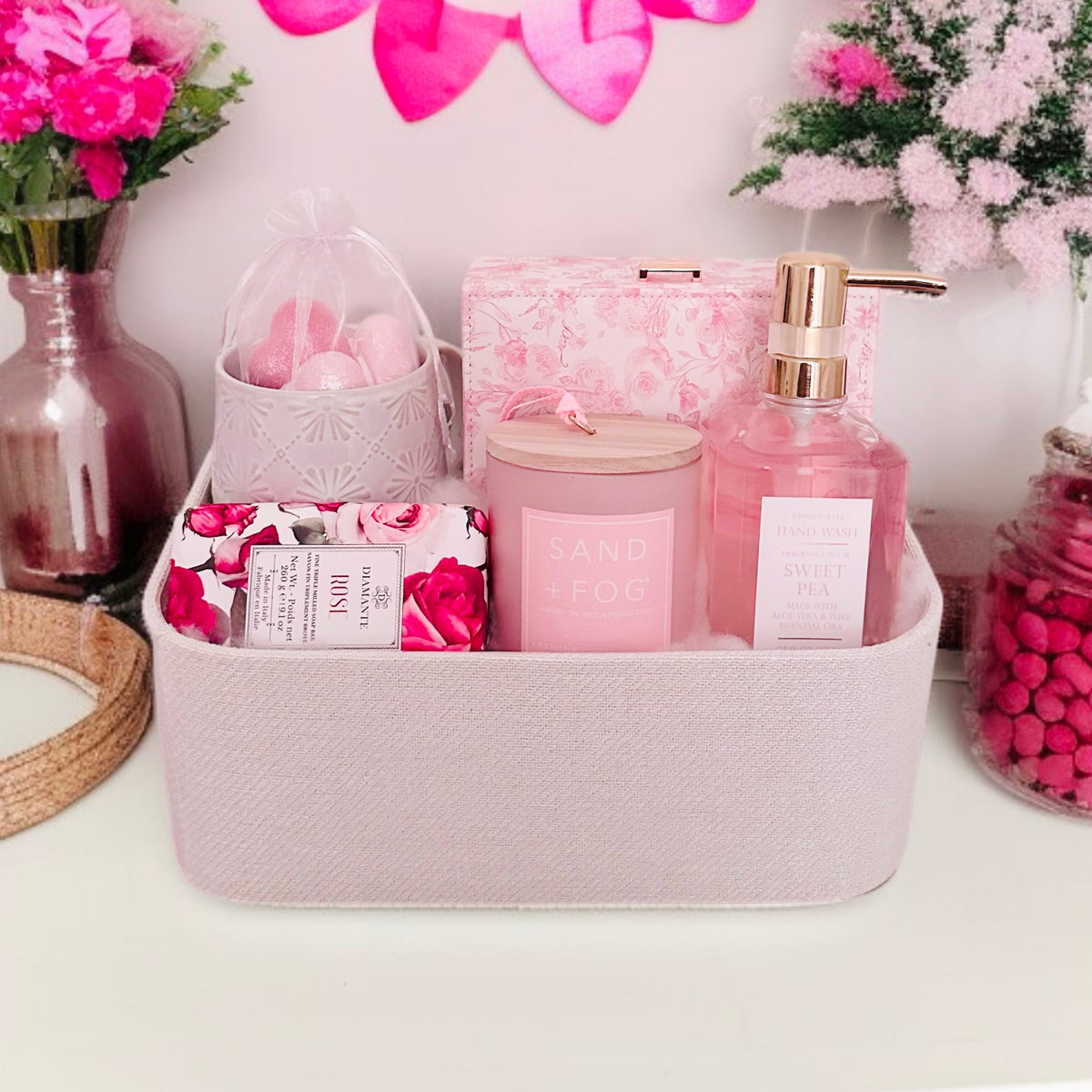 Pretty in Pink Gift Set – Self-Care, Birthday, Housewarming Gift for Her – Love This For You Premium Gifts